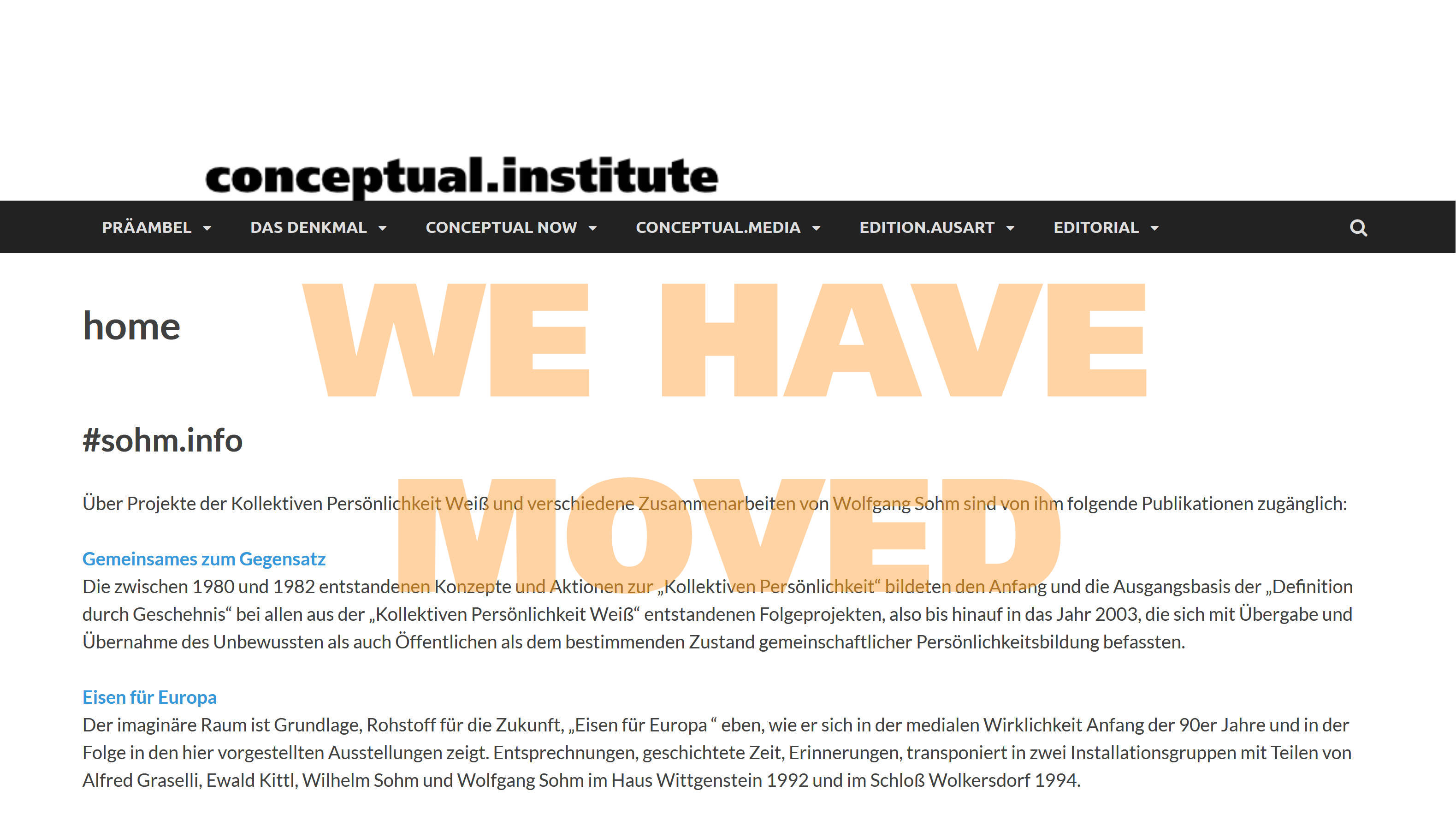 We have moved to www.conceptual.institute